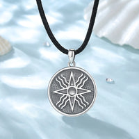 Sterling Silver Star of Shamash Necklace Assyrian star